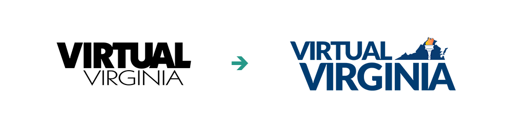 Previous VVA logo transitions to new VVA logo