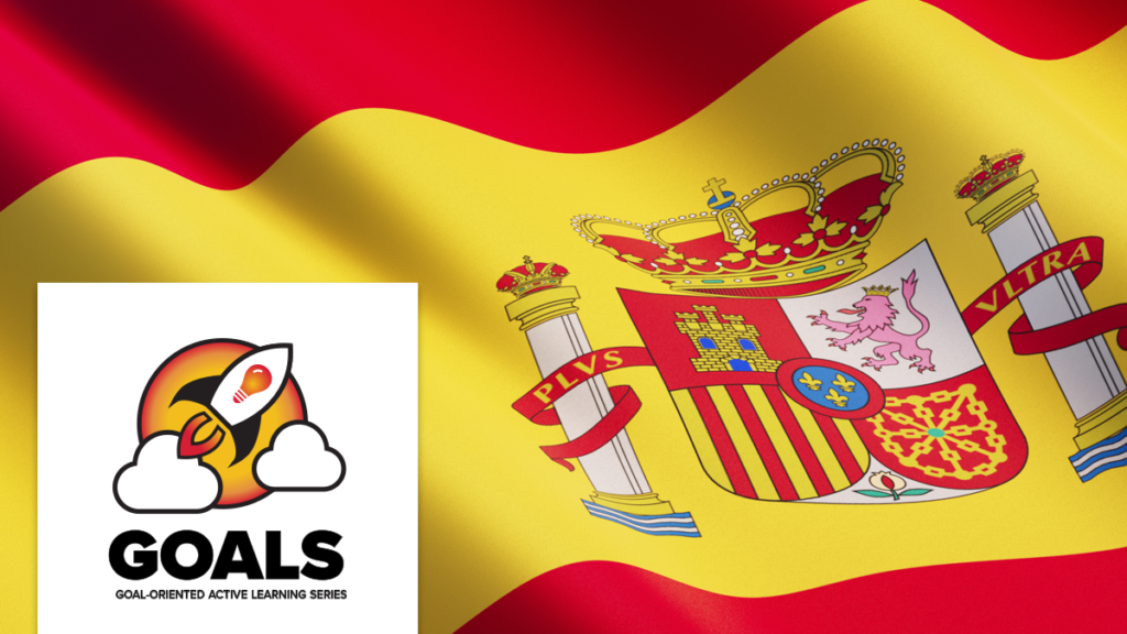 Spanish flag and GOALS design