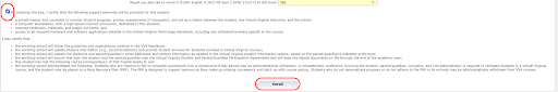 Review the Enrollment Terms